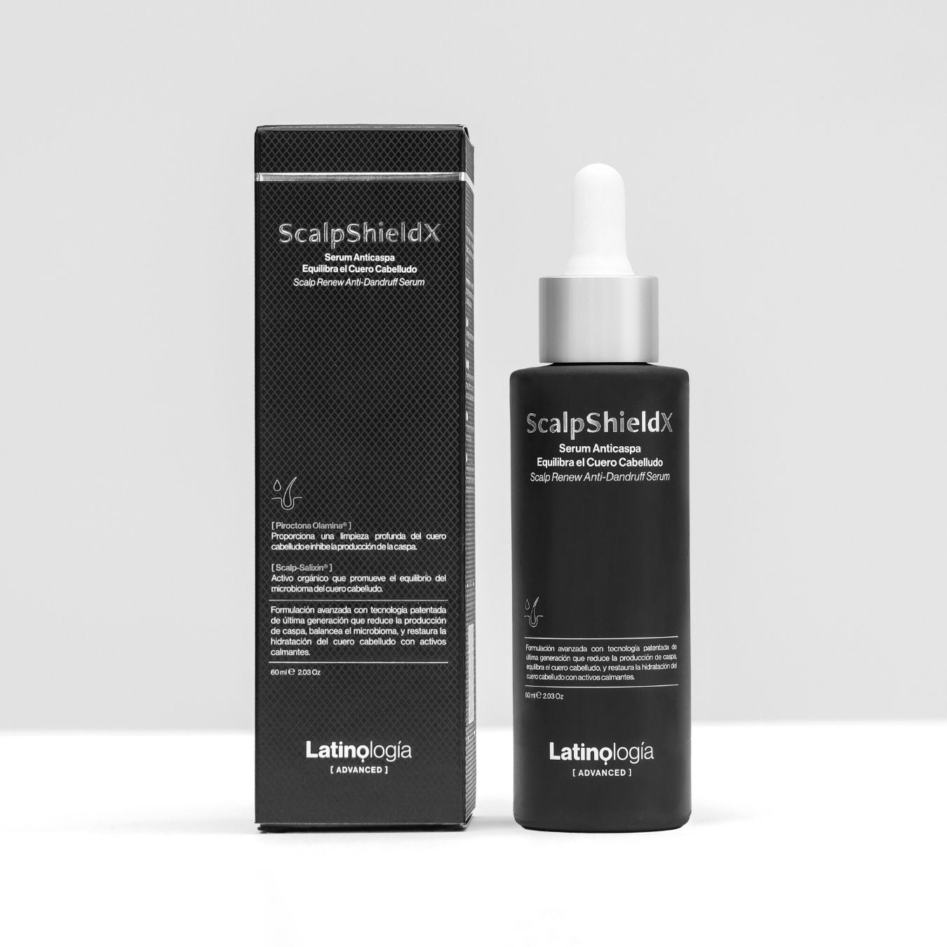 ScalpShieldX Serum Anticaspa de Latinología 60 ml.