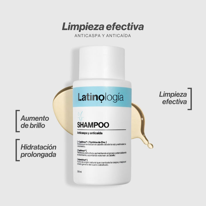 Shampoo Anticaspa-Anticaída - Latinologia 250 ml_Pharmaskin