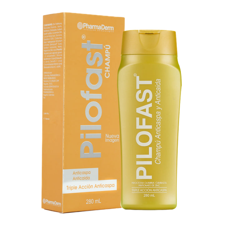 Pilofast Champú Anticaída y Anticaspa – Control de Caspa y Fortalecimiento Capilar – Cuidado Capilar