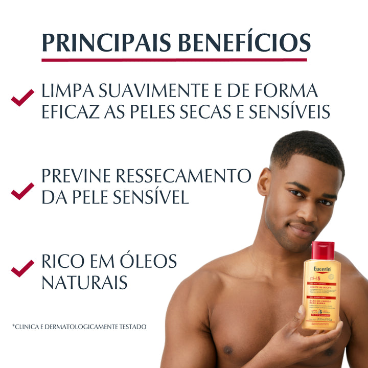 Aceite de Ducha pH5 Eucerin 200 ml para pieles sensibles