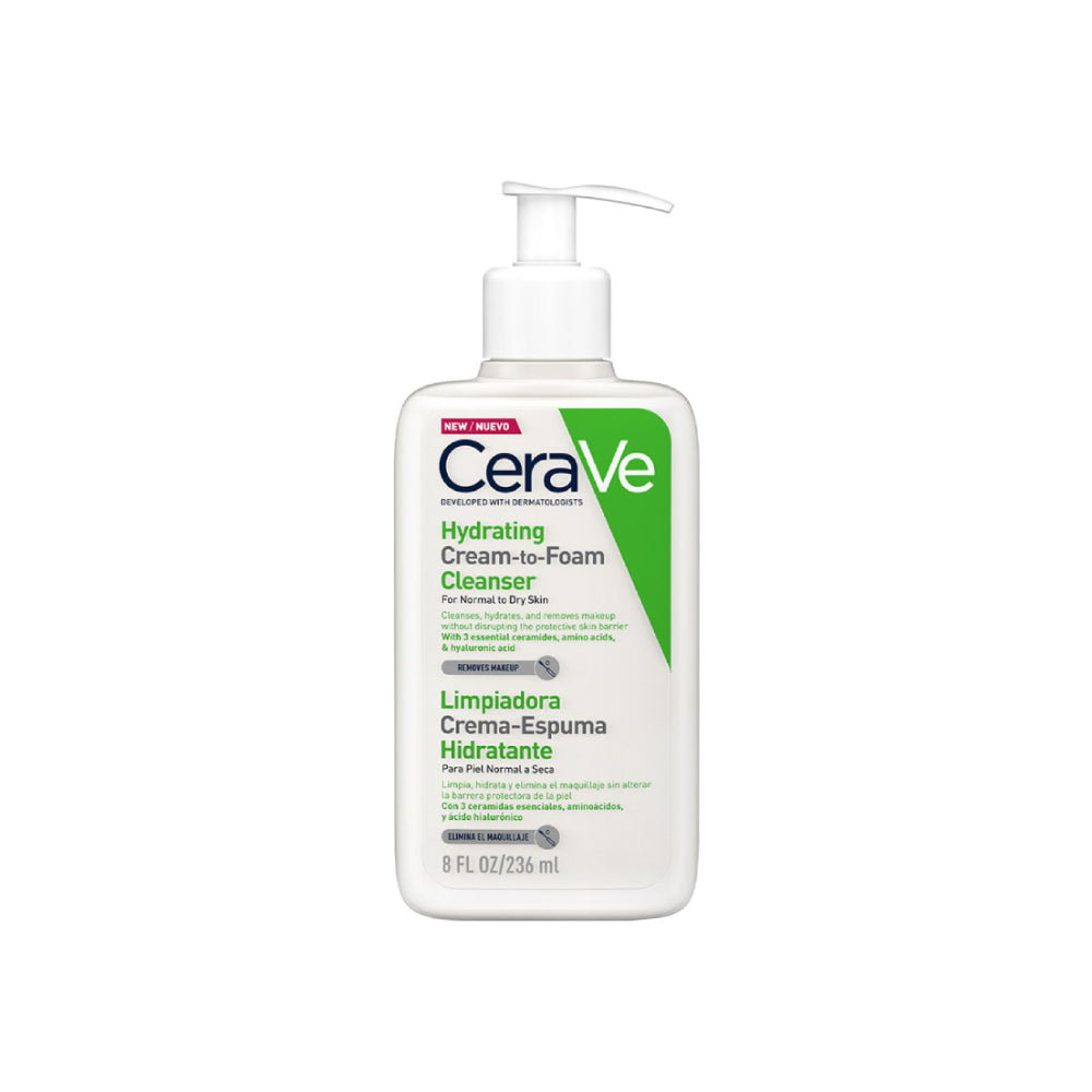 Limpiadora Crema - Espuma Hidratante - CeraVe 236 ml