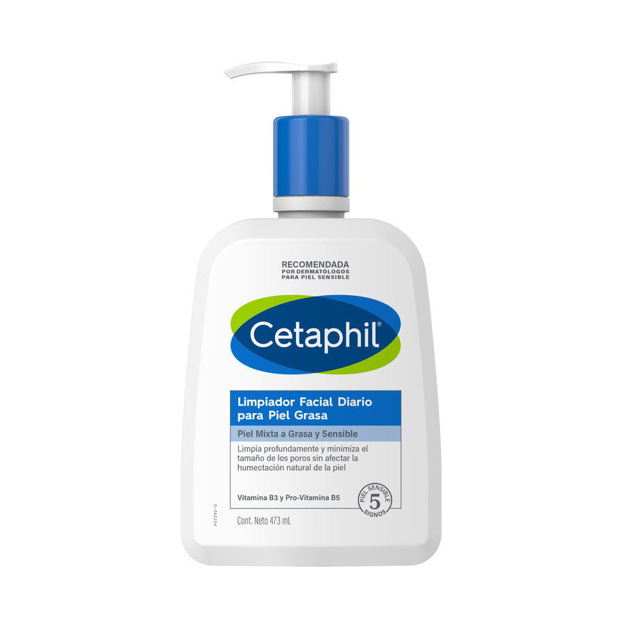 Limpiador facial Cetaphil piel grasa 473 ml
