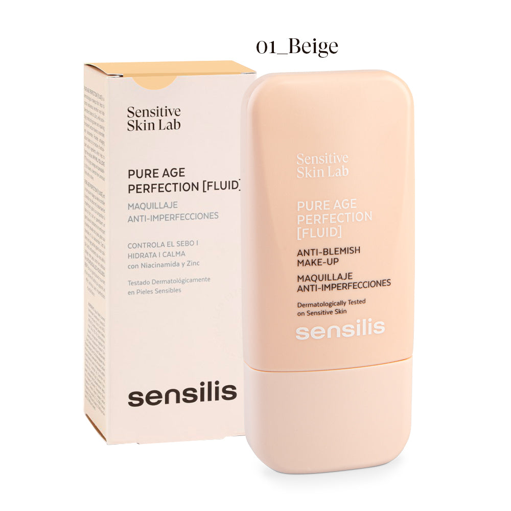 Pure Age Perfection Fluid Beige 1 Sensilis – maquilla y trata imperfecciones_Pharmaskin_