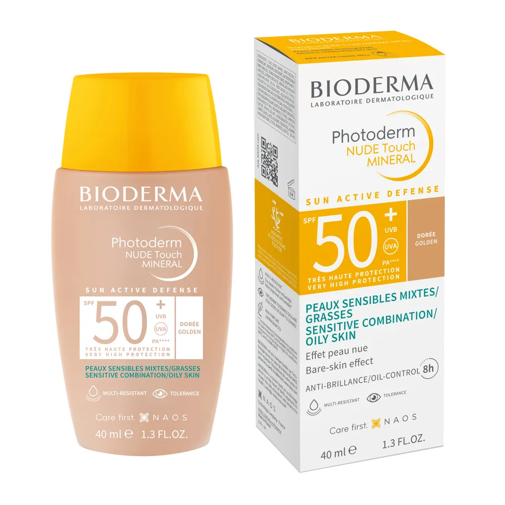 Photoderm Nude Touch Dorado - Protector Solar Facial con Color