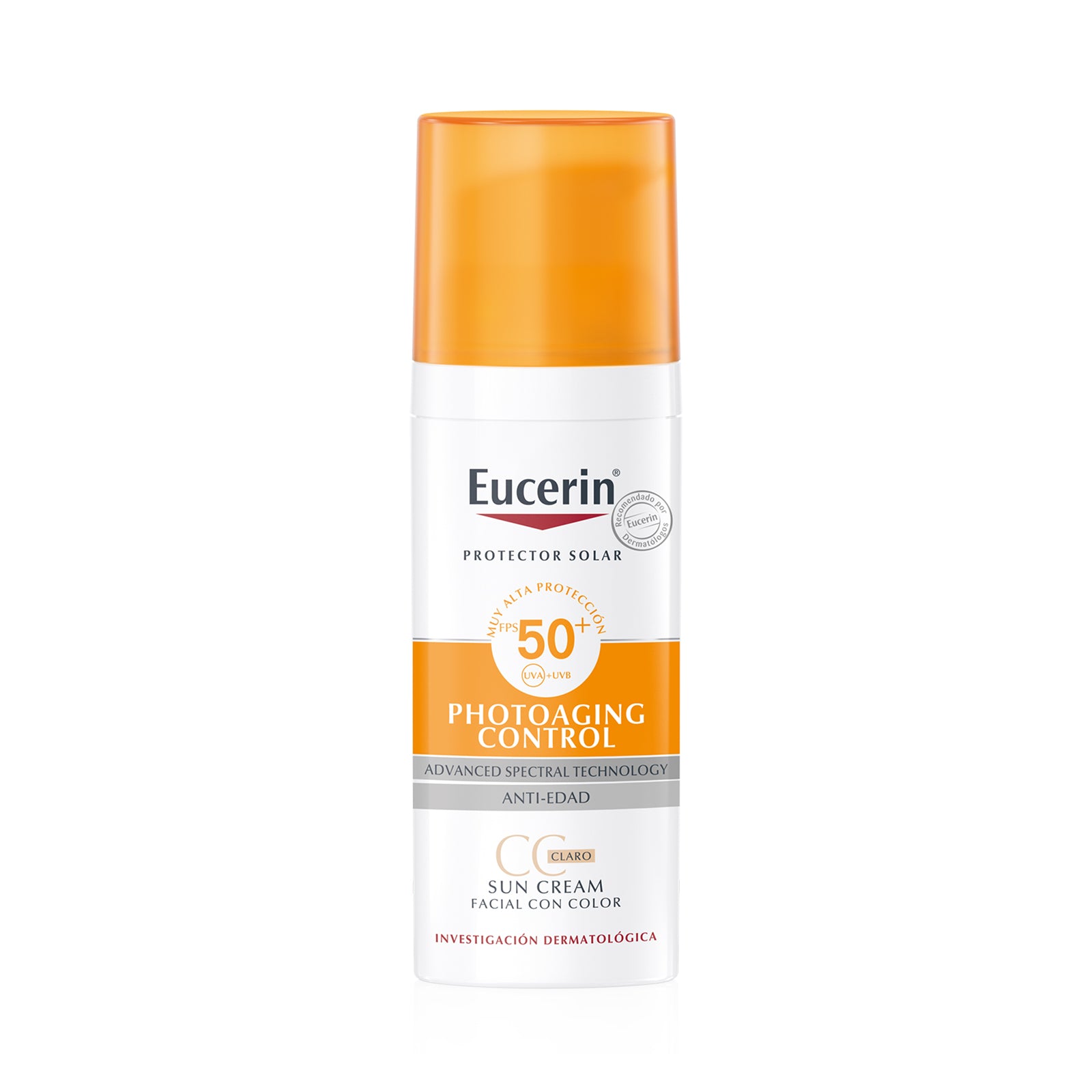 Protector Solar Facial Antiedad Eucerin Claro FPS 50+