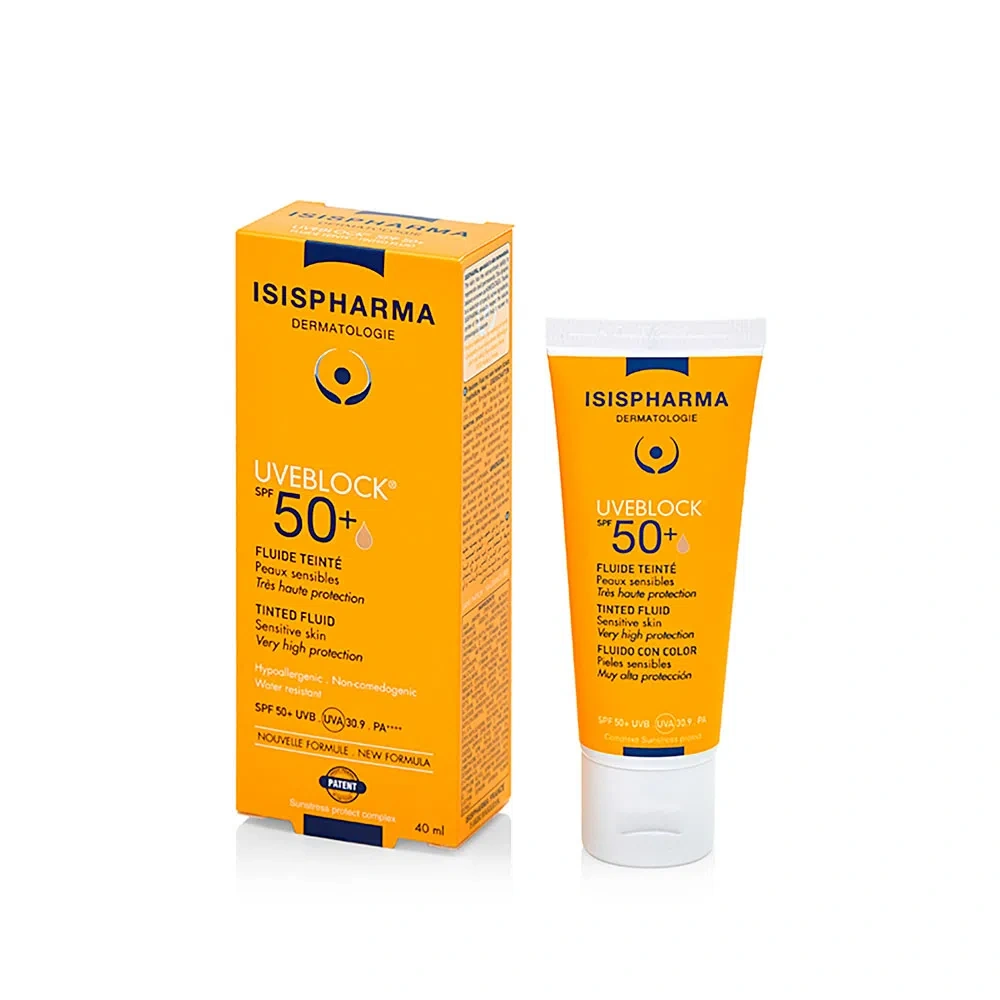 Uveblock Fluido Tinte SPF50+ Isispharma 40 ml_Pharmaskin