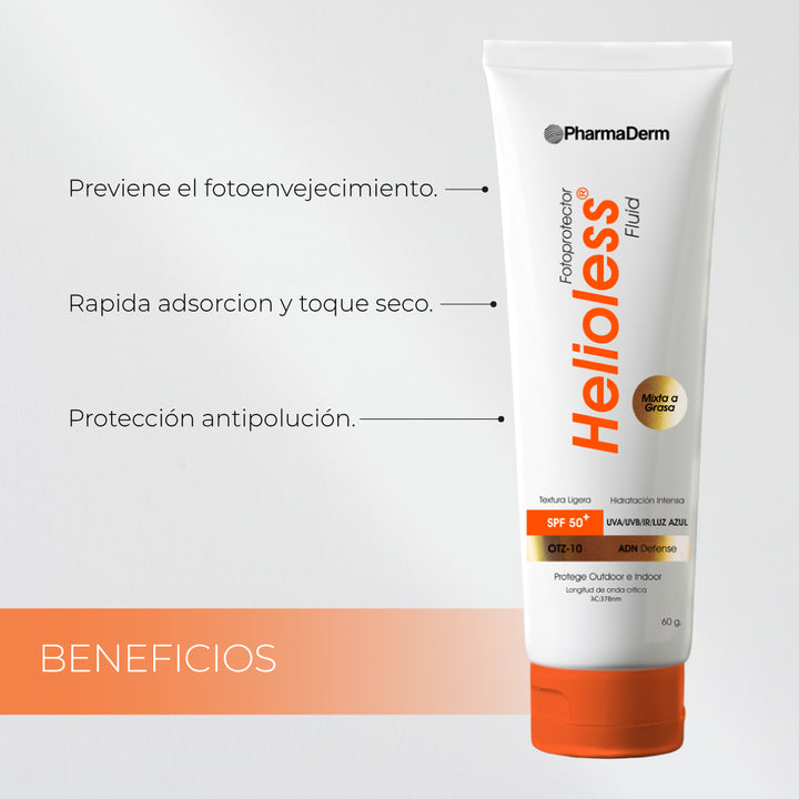 Helioless Fluid SPF 50+ de Pharmaderm_Pharmaskin