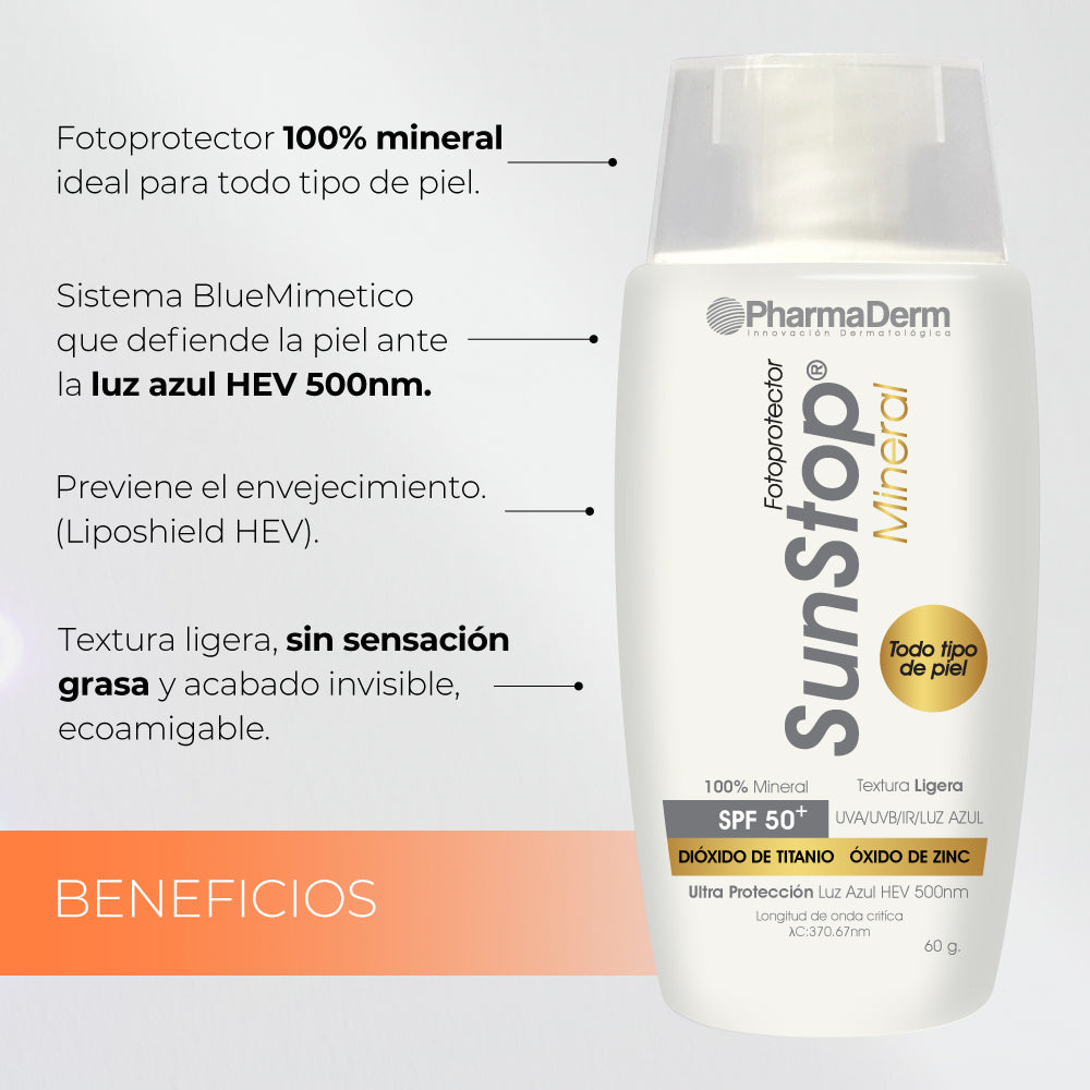 Sunstop Mineral SPF 50+ - Pharmaderm 60 gr_Pharmaskin
