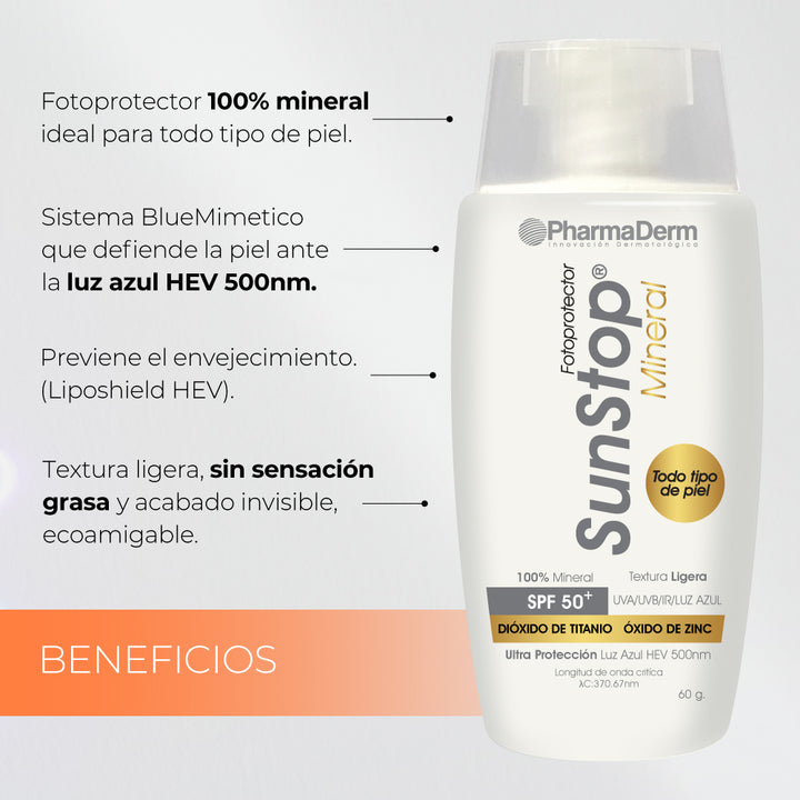 Sunstop Mineral SPF 50+ - Pharmaderm 60 gr_Pharmaskin