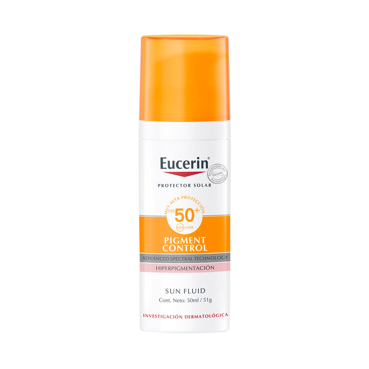 Protector Solar Facial Pigment Control Eucerin Sin Color FPS 50+