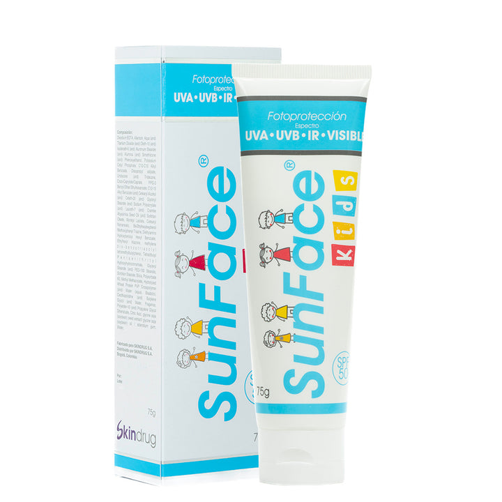 Protector Solar para Niños Sunface Kids 50+ - Skindrug 75 gr_Pharmaskin