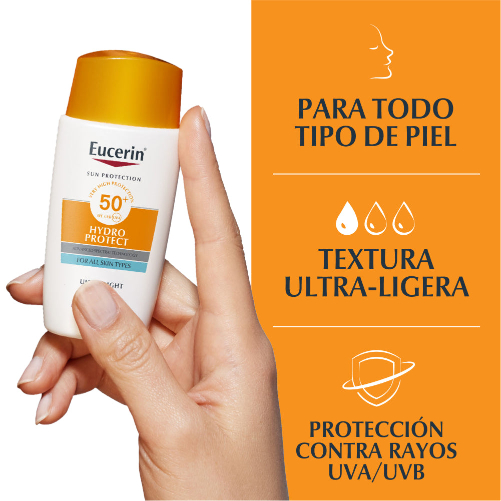 Eucerin Protector Solar Facial Hydro Fluid FPS50+ 50 ml.