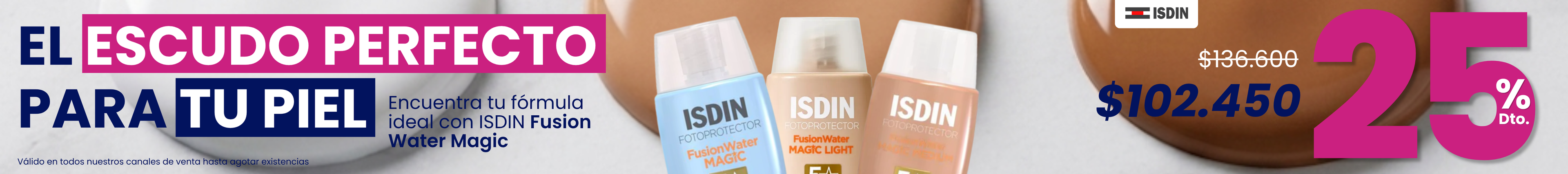 ISDIN CON 25% DE DESCUENTO, FOTOPROTECTORES, PROTECTOR SOLAR