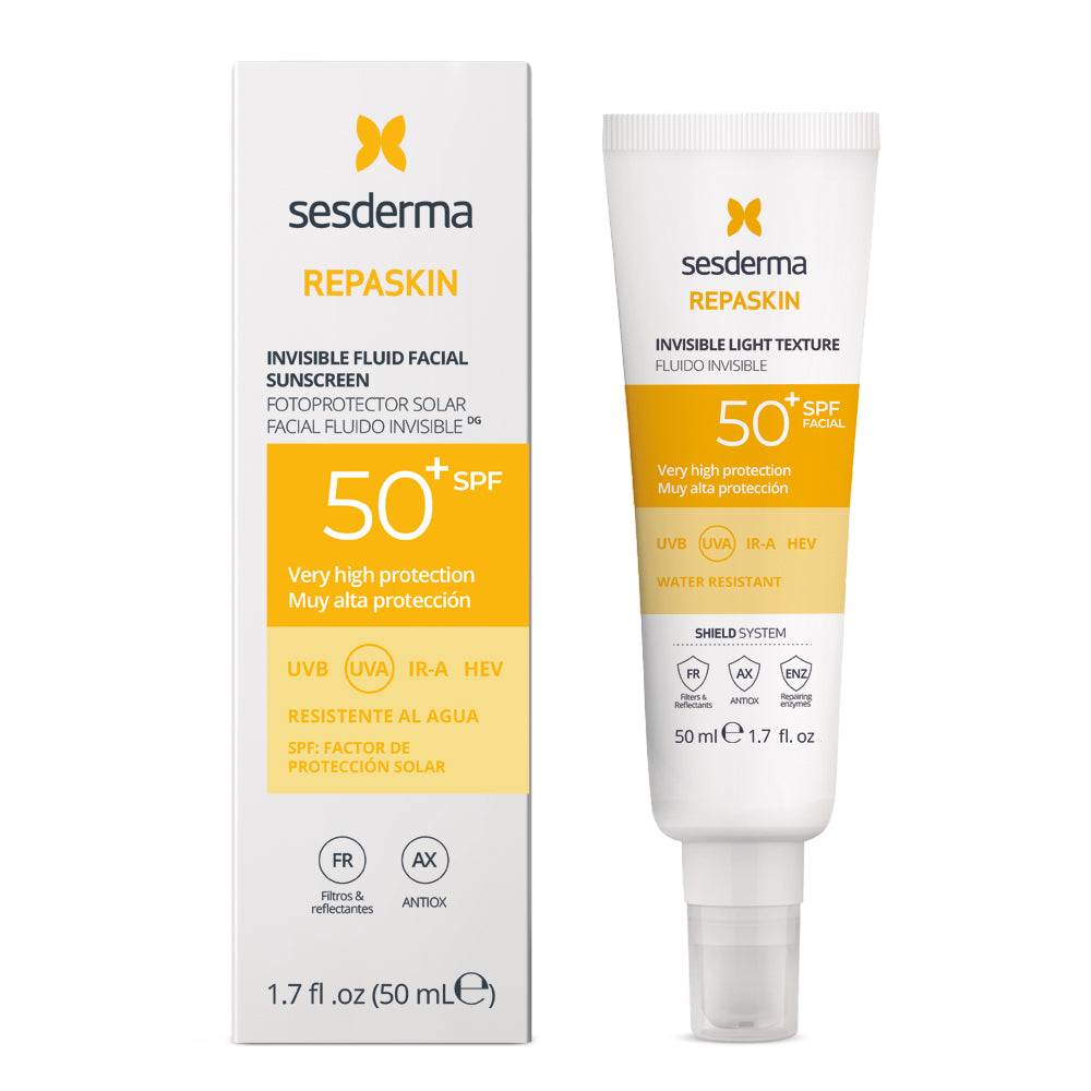 Repaskin Fluido Invisible Spf50, protección solar avanzada 50 ml - SESDERMA
