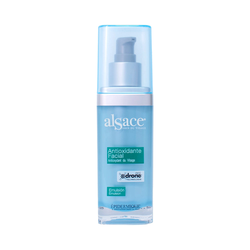 Envase de Alsace Antioxidante Facial Epidermique para protección de la piel.