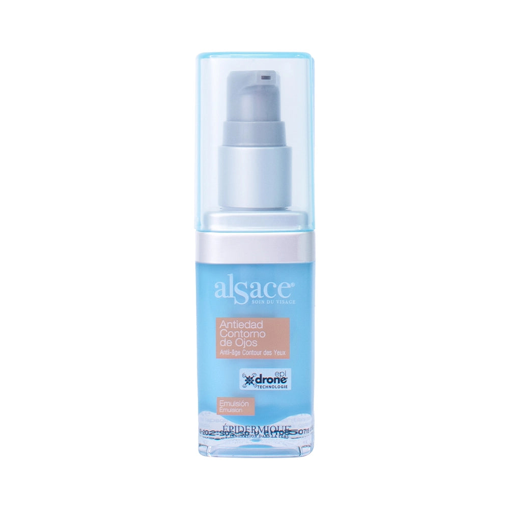 Envase de Alsace Antiedad Contorno de Ojos para una mirada revitalizada.