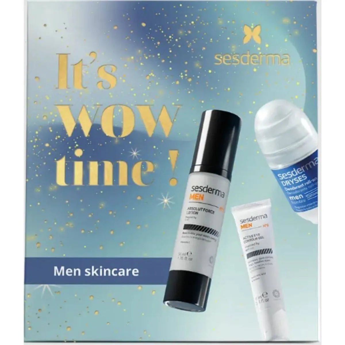 KIT MEN LOTION 50ML + MEN CONTORNO DE OJOS + DRYSES MEN