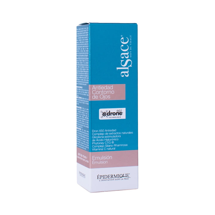 Envase de Alsace Antiedad Contorno de Ojos para una mirada revitalizada.