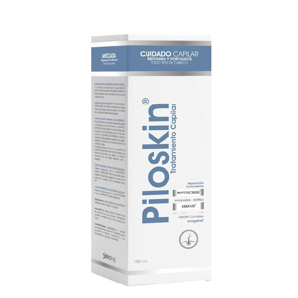 Tratamiento capilar Piloskin de Pharmaskin para el fortalecimiento del cabello.