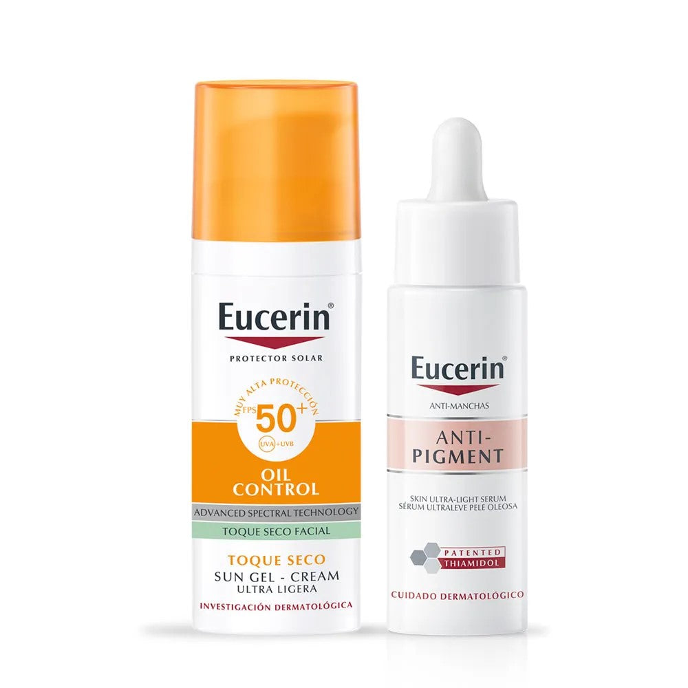 KIT PIEL MIXTA ANTI-PIGMENT ULTRA-LIGHT SERUM + PROTECTOR OIL CONTROL TOQUE SECO