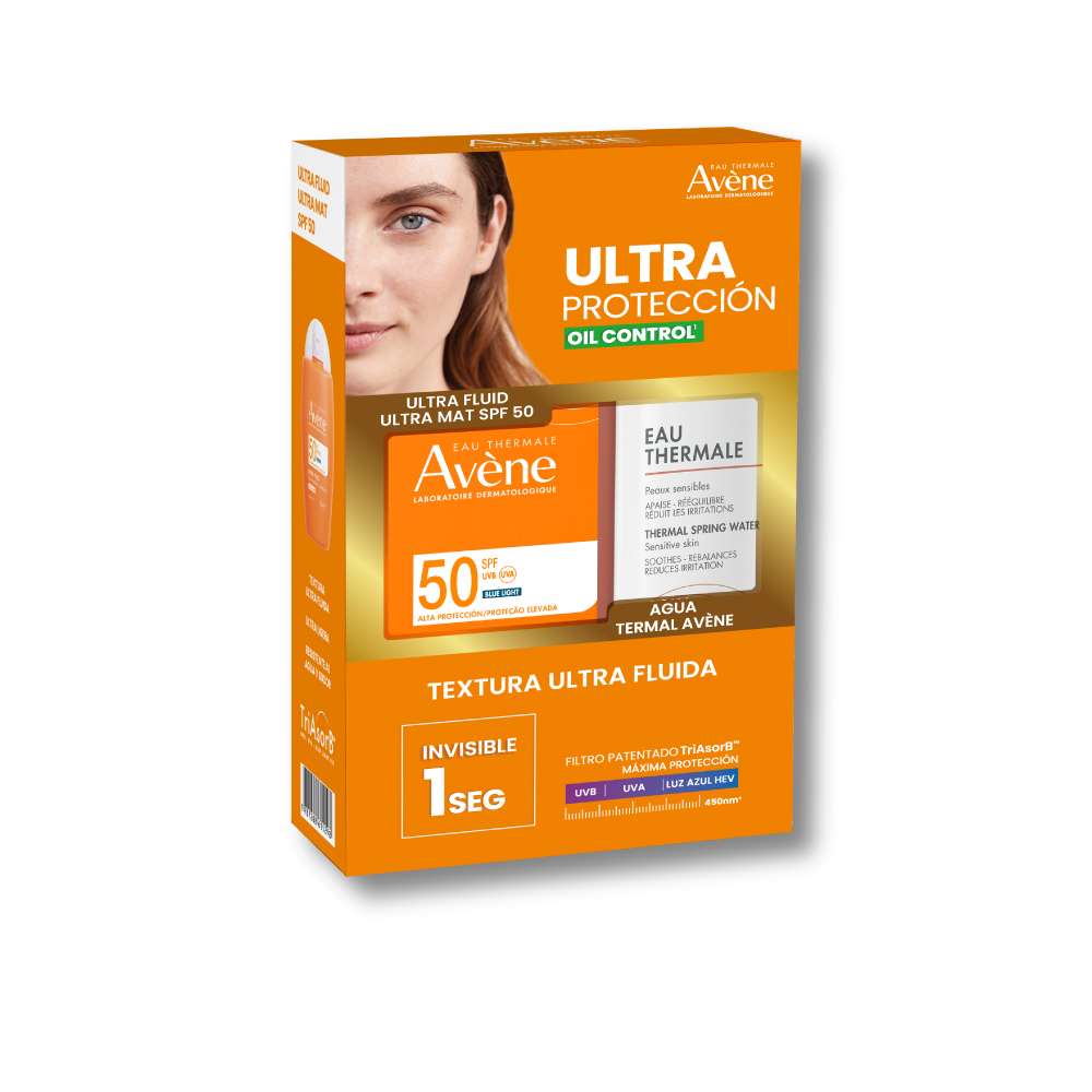 KIT AVENE ULTRA FLUID MAT PERFECT GRATIS AGUA TERMAL 150ML