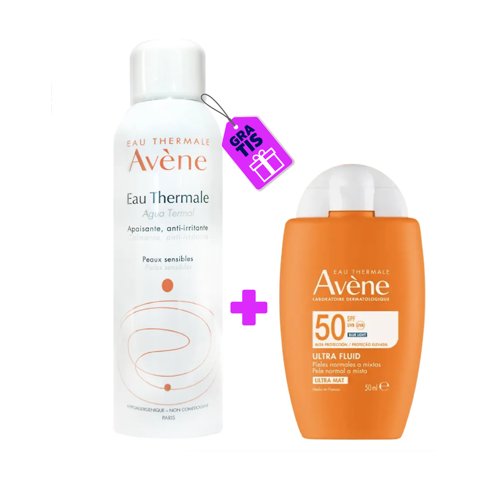KIT AVENE ULTRA FLUID MAT PERFECT GRATIS AGUA TERMAL 150ML