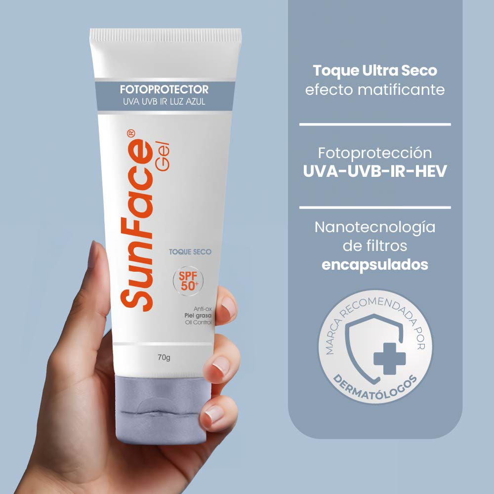 Sunface Gel SPF50 Skindrug 70 g - Protector solar facial de alta protección