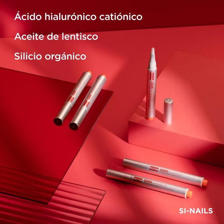 Lápiz aplicador de ISDIN Si-Nails para el fortalecimiento y protección de las uñas.