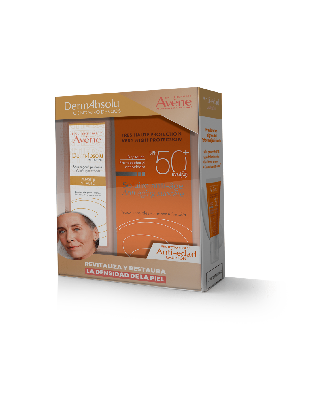 KIT DERMABSOLU CONTONO DE OJOS + EVENE SOLAR ANTI-EDAD