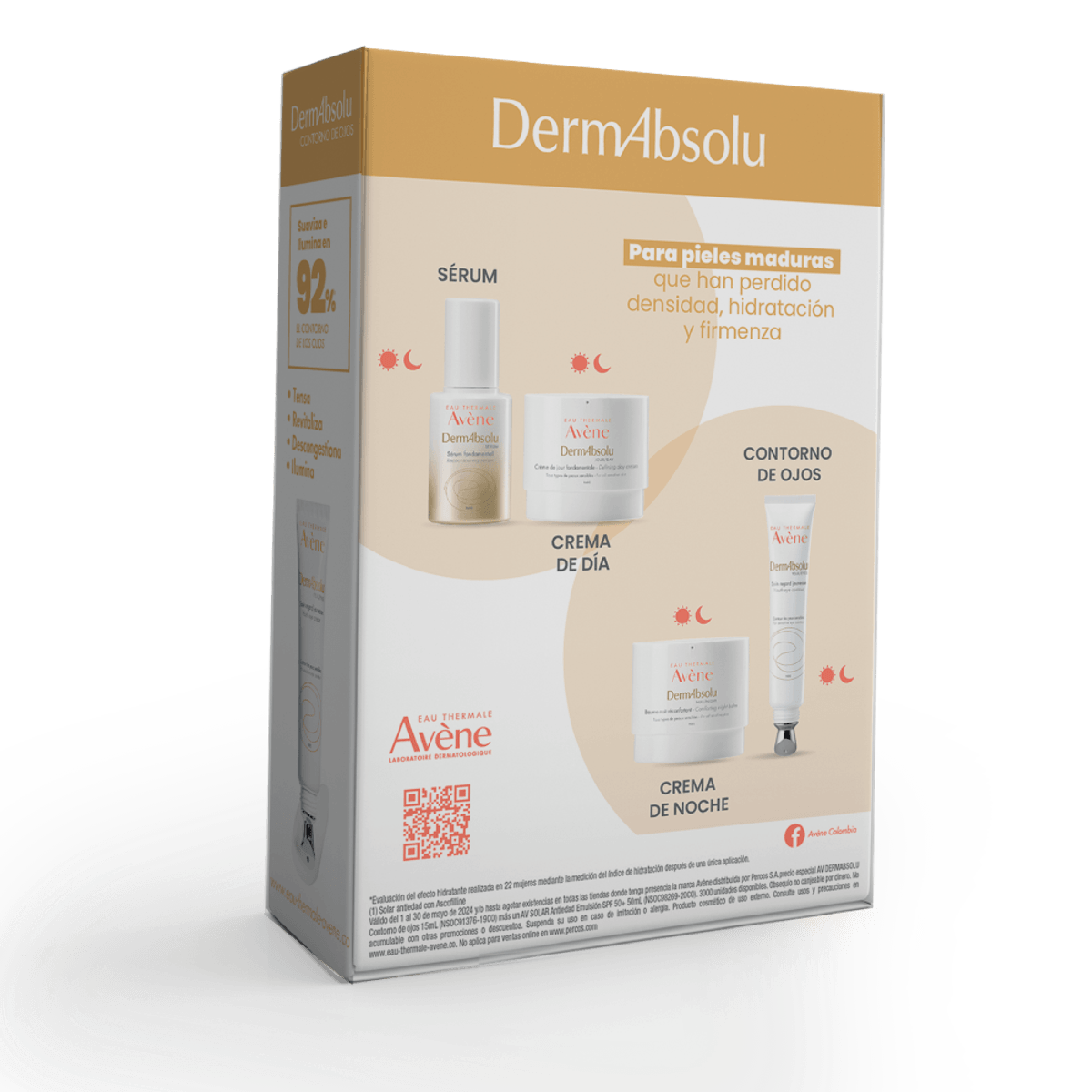 KIT DERMABSOLU CONTONO DE OJOS + EVENE SOLAR ANTI-EDAD