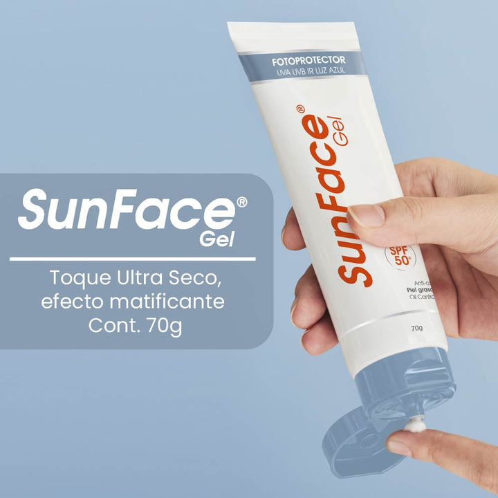 Sunface Gel SPF50 Skindrug 70 g - Protector solar facial de alta protección