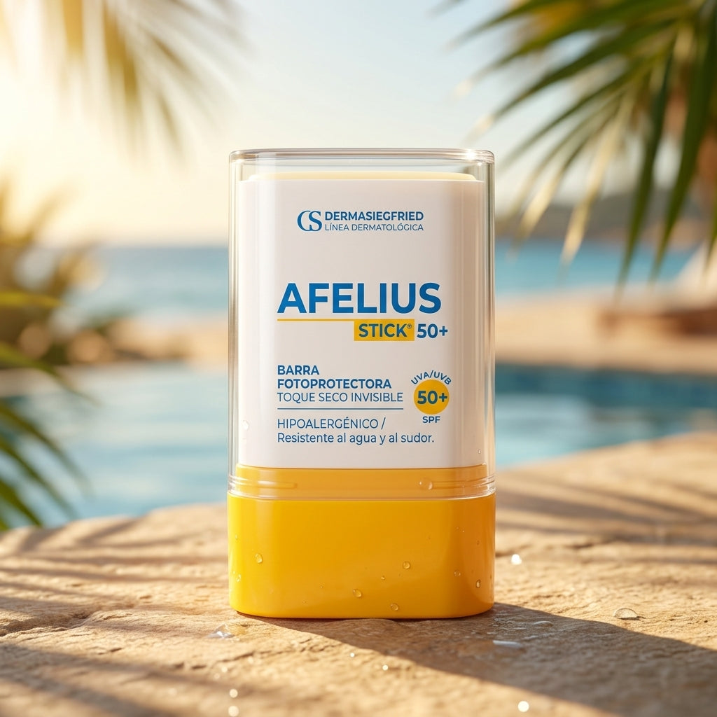 Afelius Protector Solar Stick SPF 50+ 15 gr - SIEGFRIED | Fotoprotector portátil amplio espectro