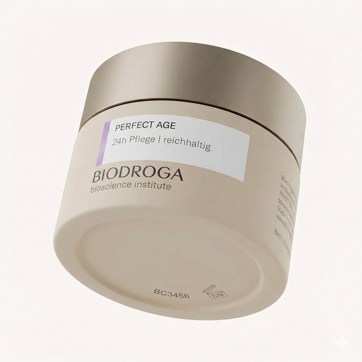 Envase de Biodroga Anti Age Eye Care para el cuidado del contorno de ojos.