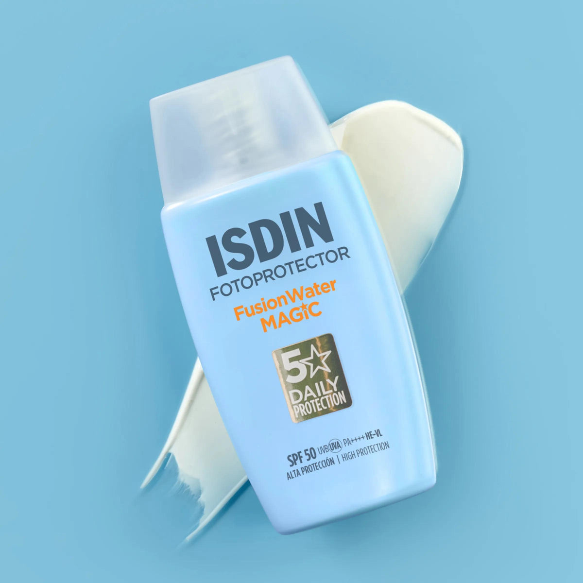 Fusion Water Magic Oil Control SPF 50 Isdin fotoprotector facial - envases