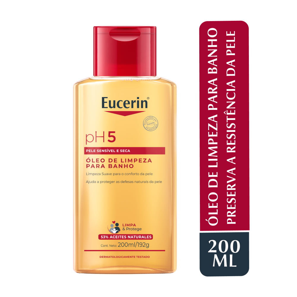 Aceite de Ducha pH5 Eucerin 200 ml para pieles sensibles