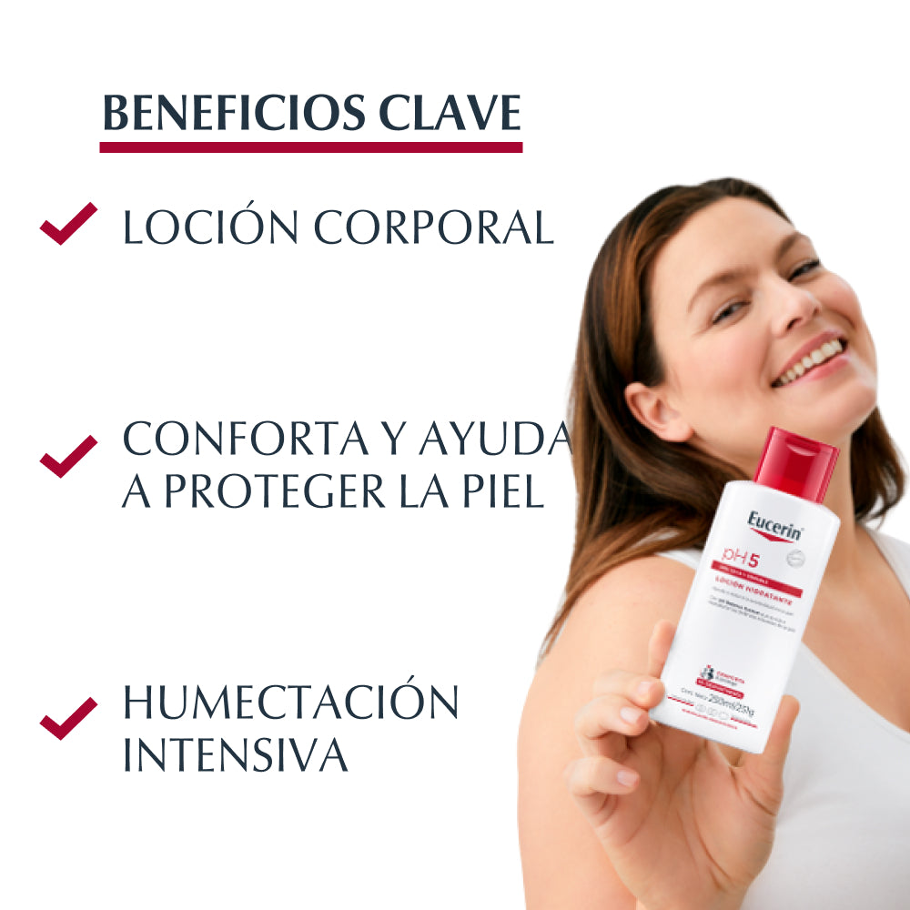 Loción Corporal Hidratante Ph5 Eucerin 250 ml.