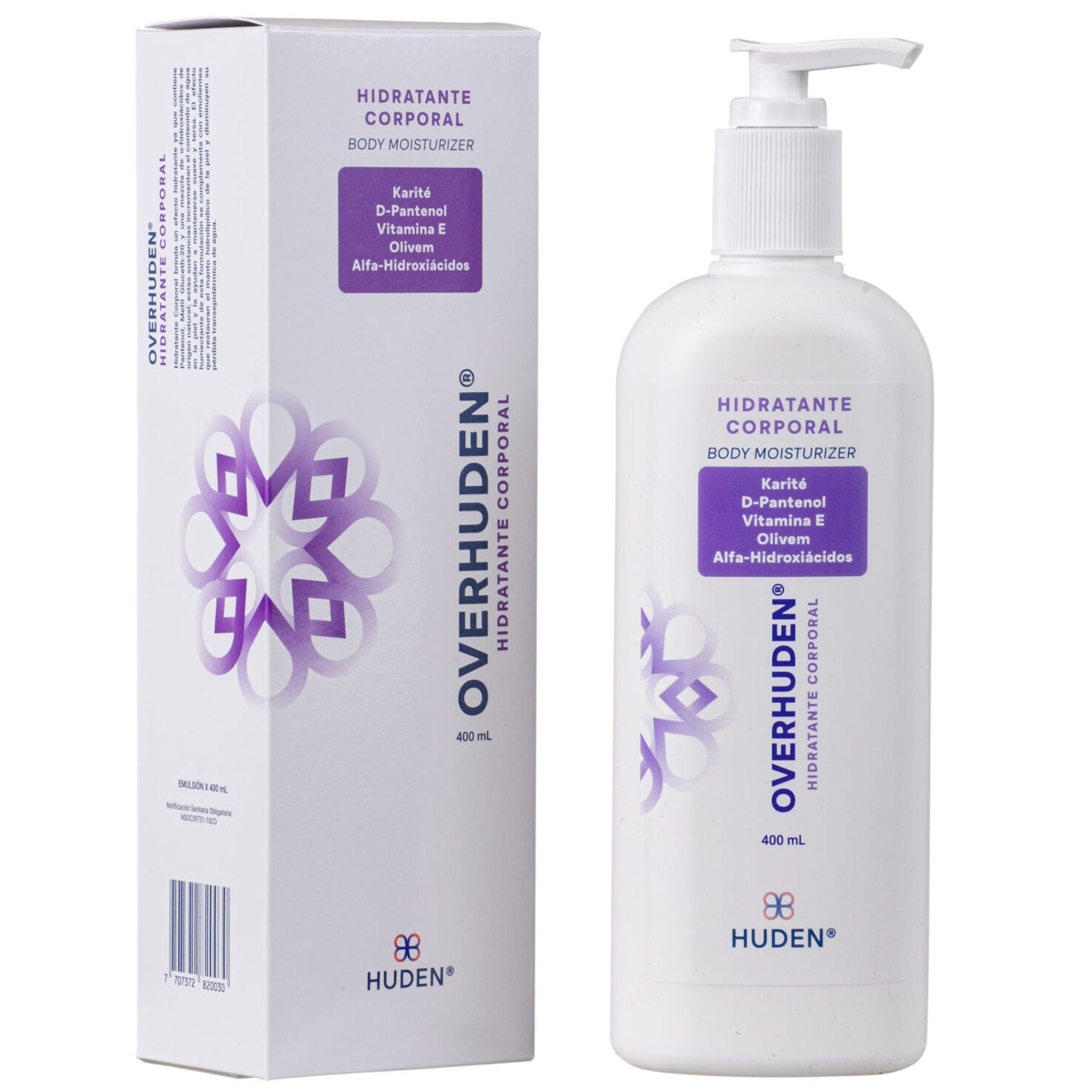 Huden Overhuden Hidratante Corporal 400 ml