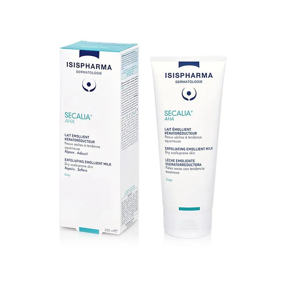 Leche corporal exfoliante Secalia AHA Isispharma 200 ml_Pharmaskin