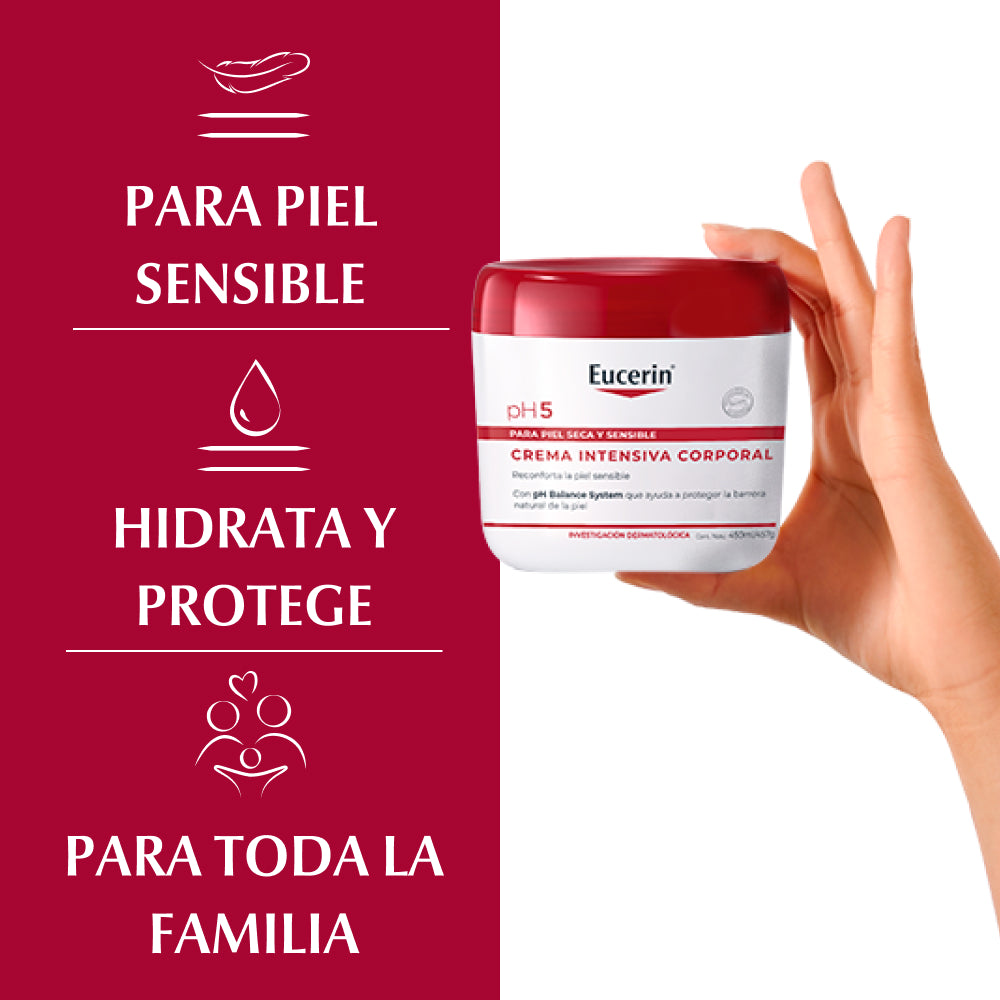 Pote Crema Intensiva Corporal Ph5 Eucerin 450 ml.
