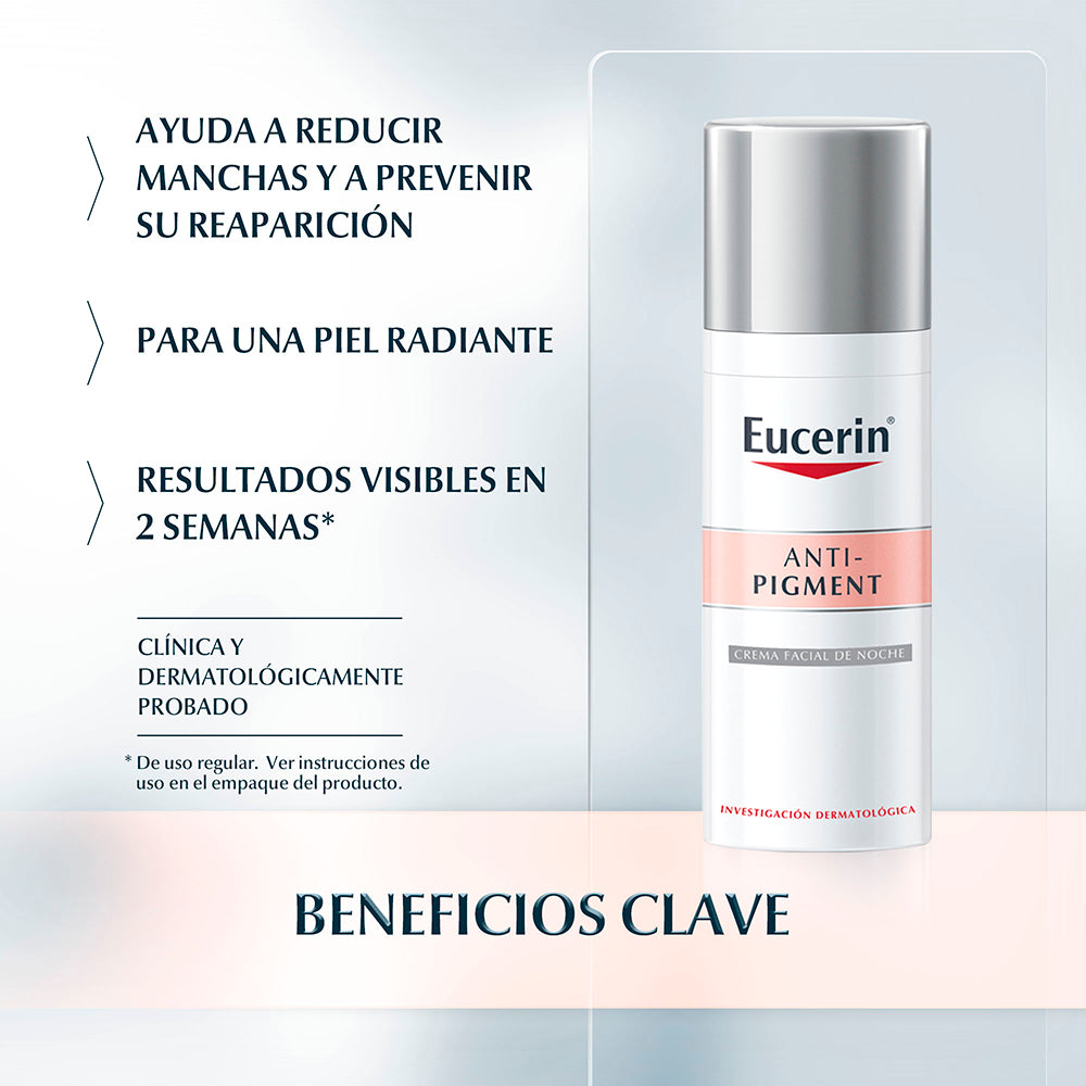 Crema Facial Antimanchas De Noche Antipigment Eucerin 50 ml