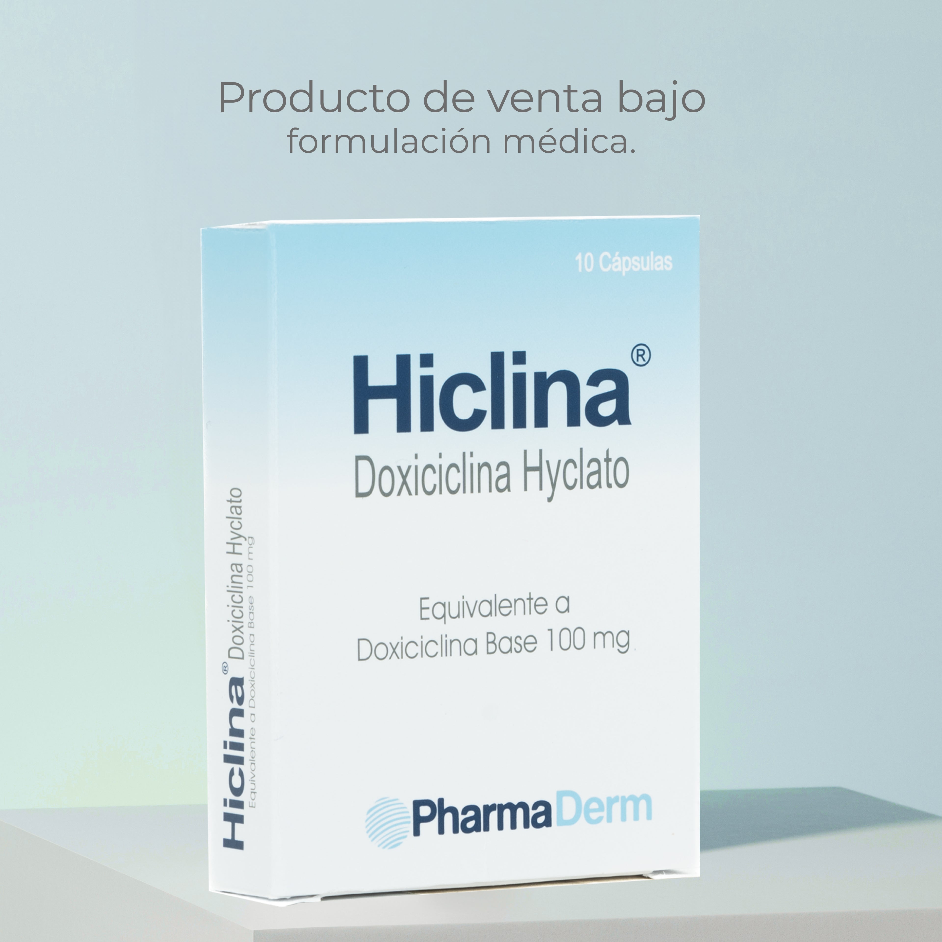 Gel limpiador facial Hiclina de Pharmaderm para piel con tendencia a imperfecciones.