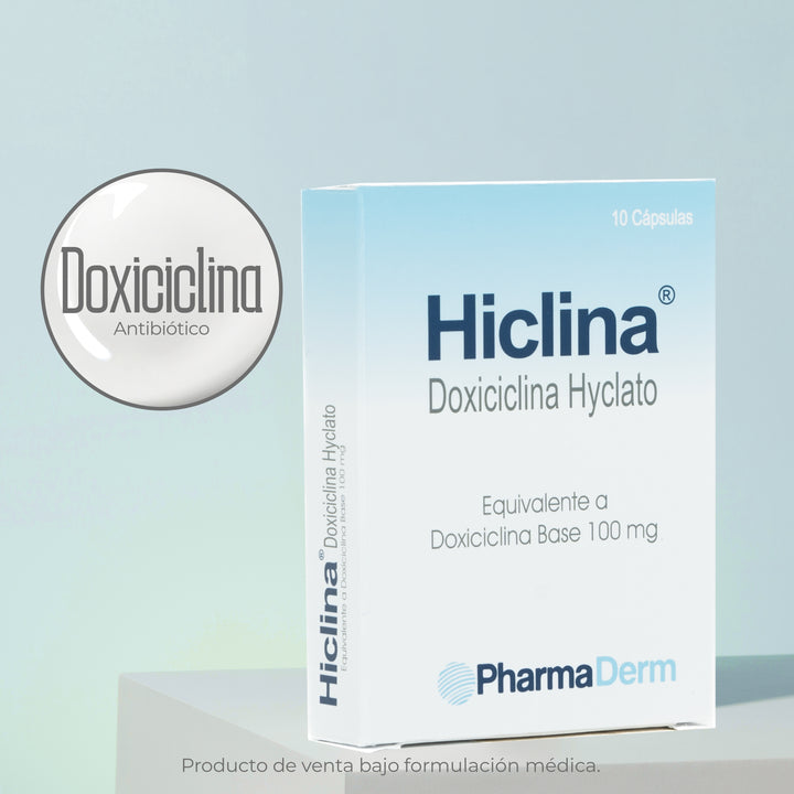 Gel limpiador facial Hiclina de Pharmaderm para piel con tendencia a imperfecciones.
