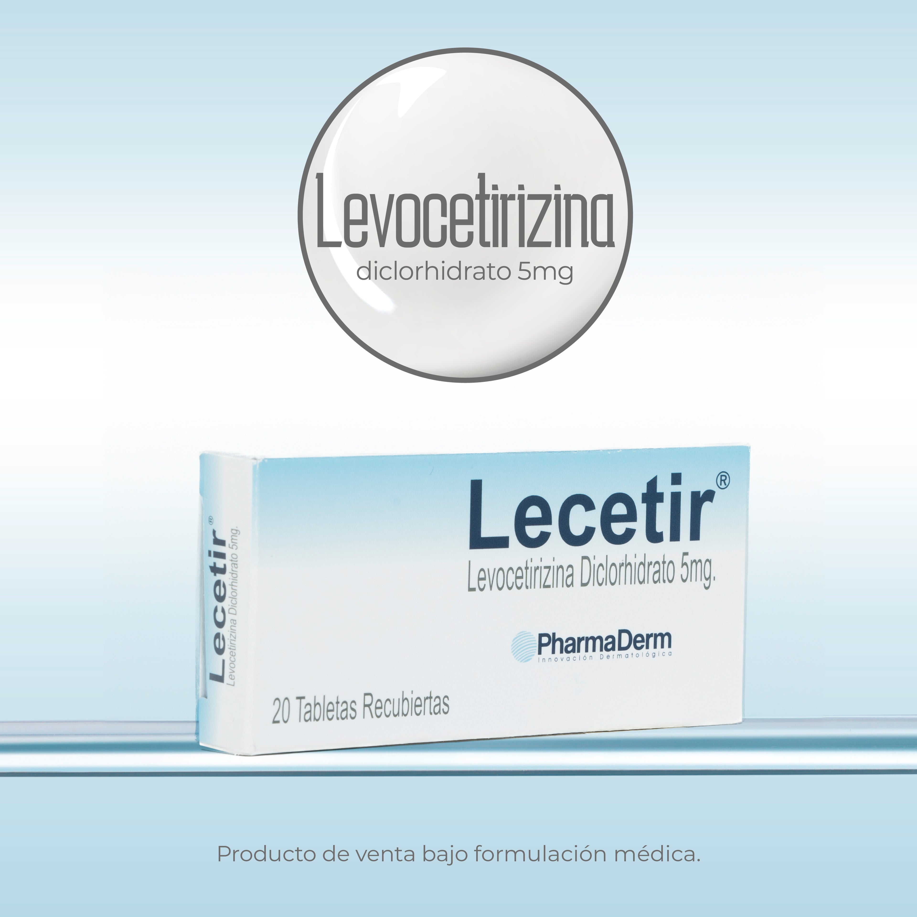 Producto para calmar la superficie cutánea Lecetir de Pharmaderm.