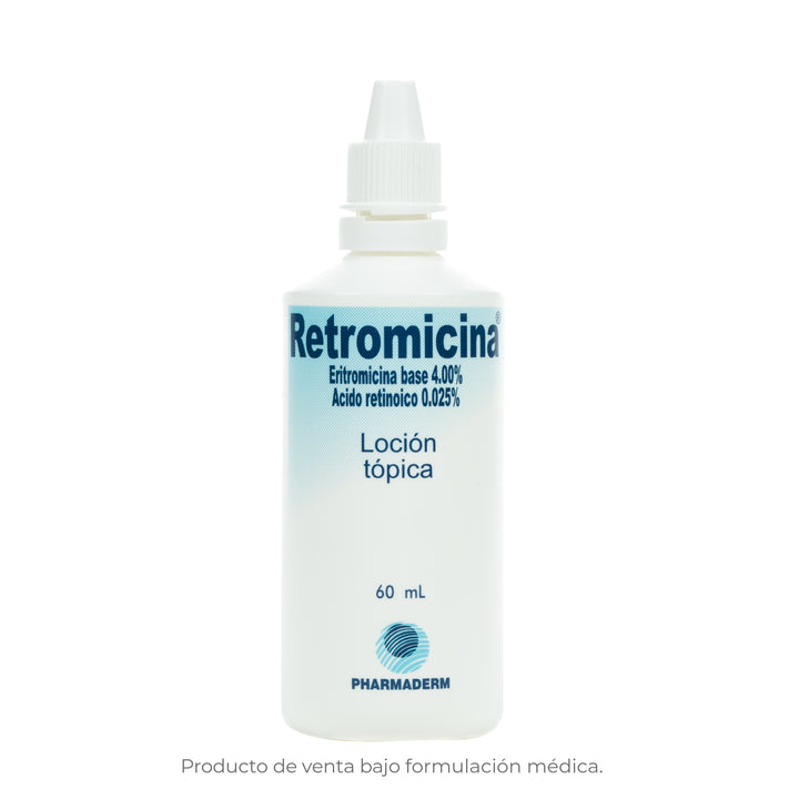 Solución de limpieza profunda Retromicina de Pharmaderm para el rostro.