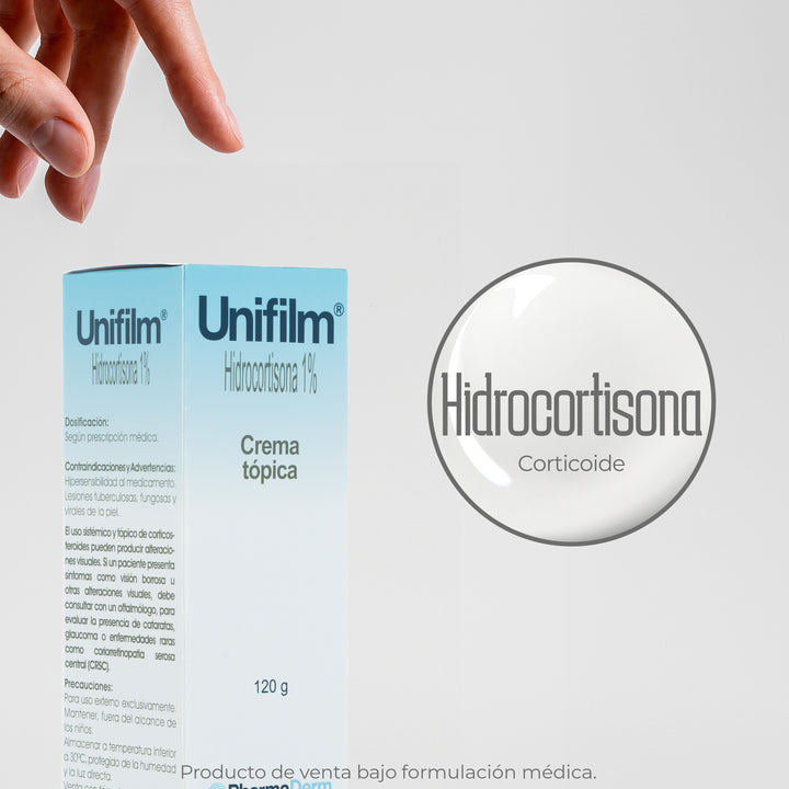 Protector solar en gel con acabado mate Unifilm de Pharmaderm para el rostro.