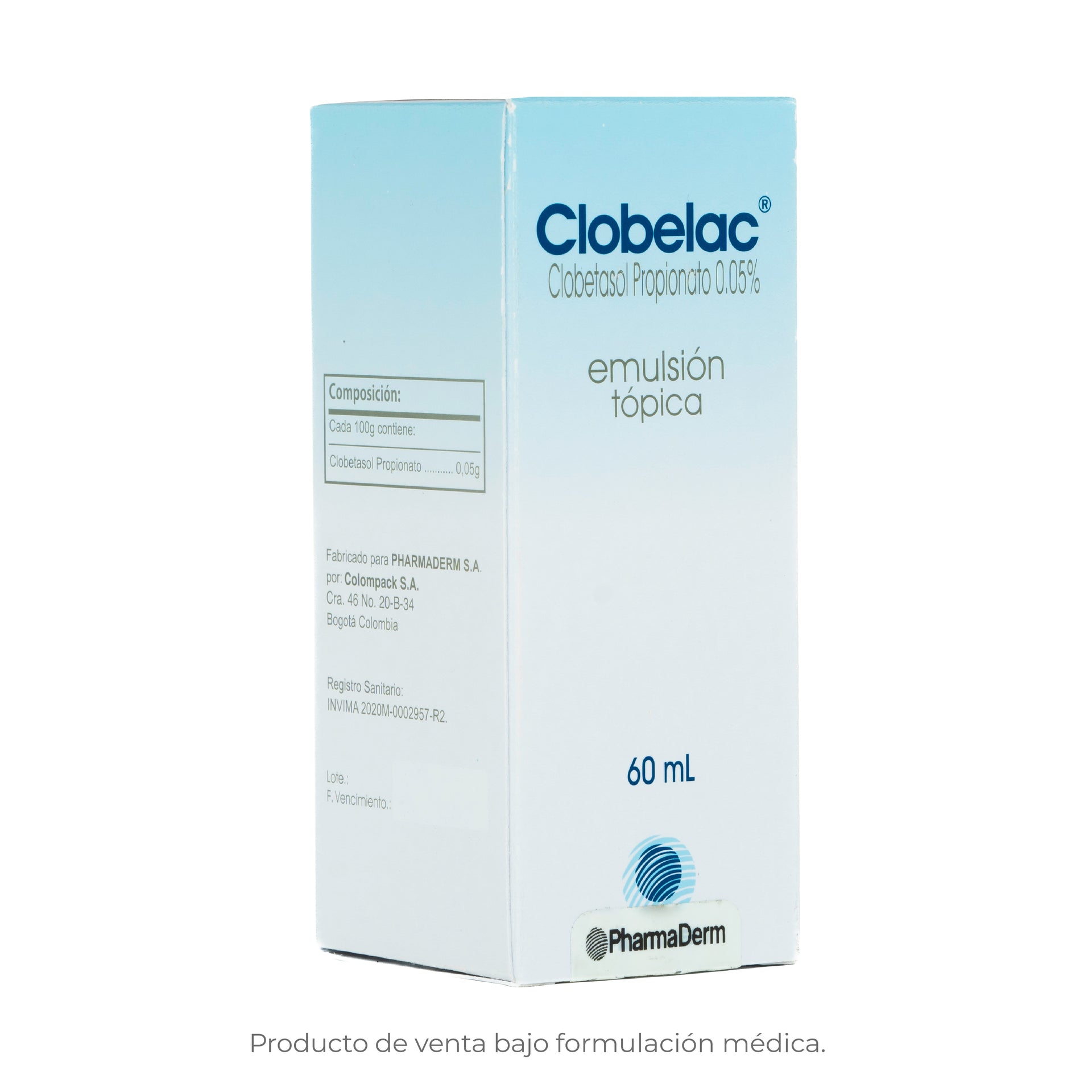 Crema para el alivio y calma de la superficie cutánea Clobelac de Pharmaderm.