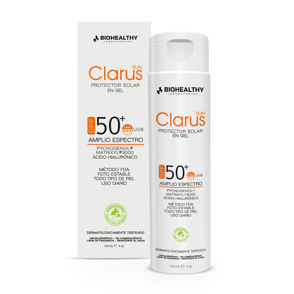 Clarus Gel Protector Solar FPS 50+  120 gr