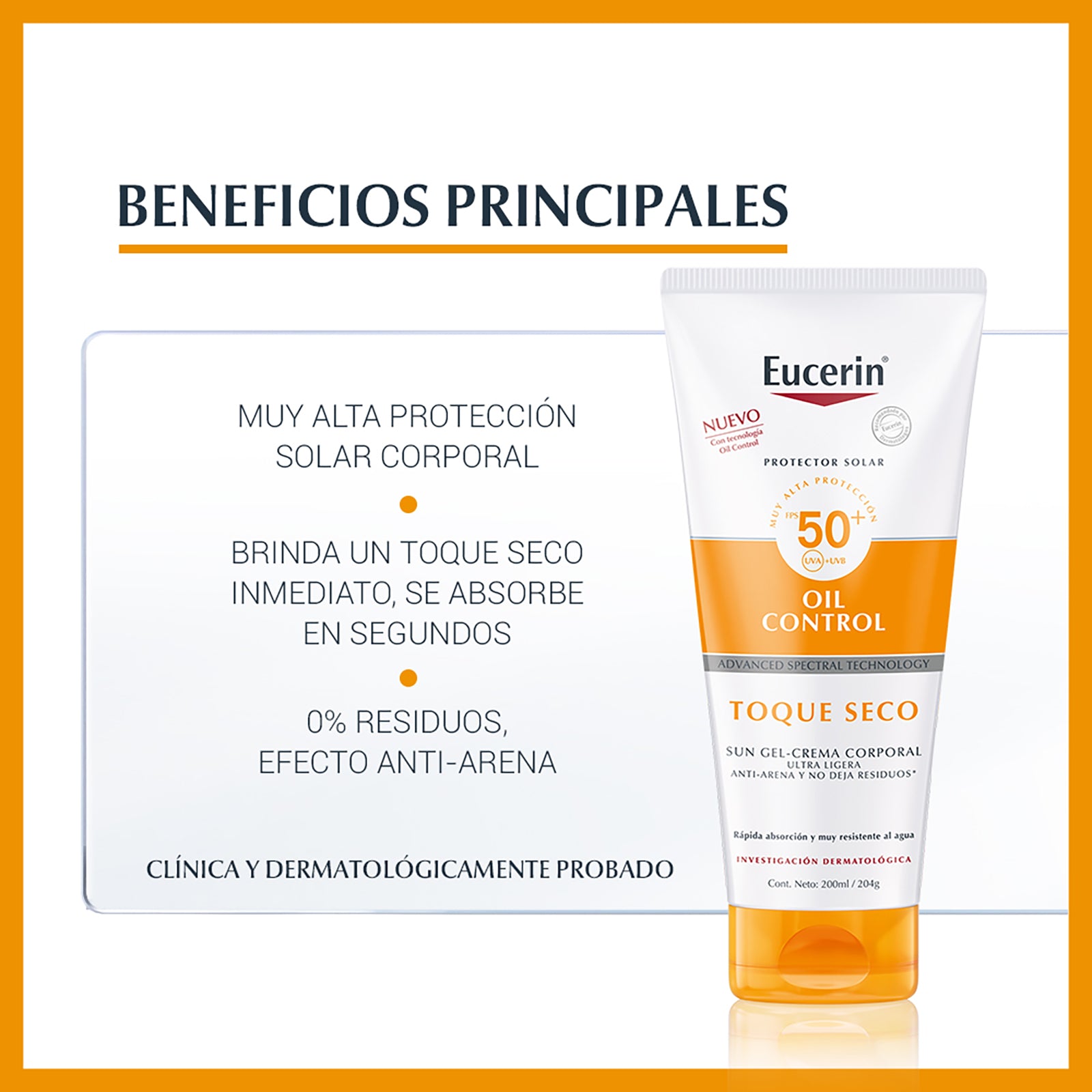 Eucerin Oil Control Toque Seco Corporal SPF 50