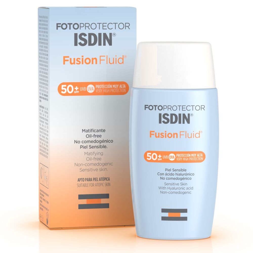Fotoprotector Fusion Fluid SPF50+ Isdin sin color