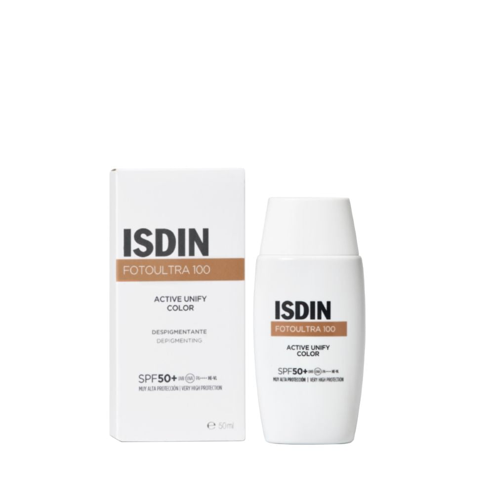 Fotoultra Despigmentante Active Unify Fusion Fluid SPF 50+ Isdin Con Color